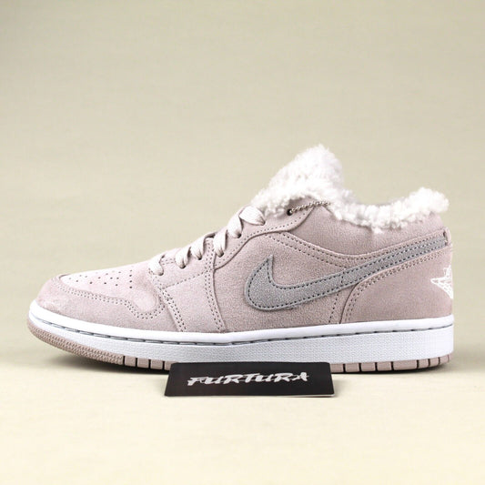 Air Jordan 1 Low SE Sherpa Fleece Grey DO0750-002 Women'S Size 6.5 Shoes #311B