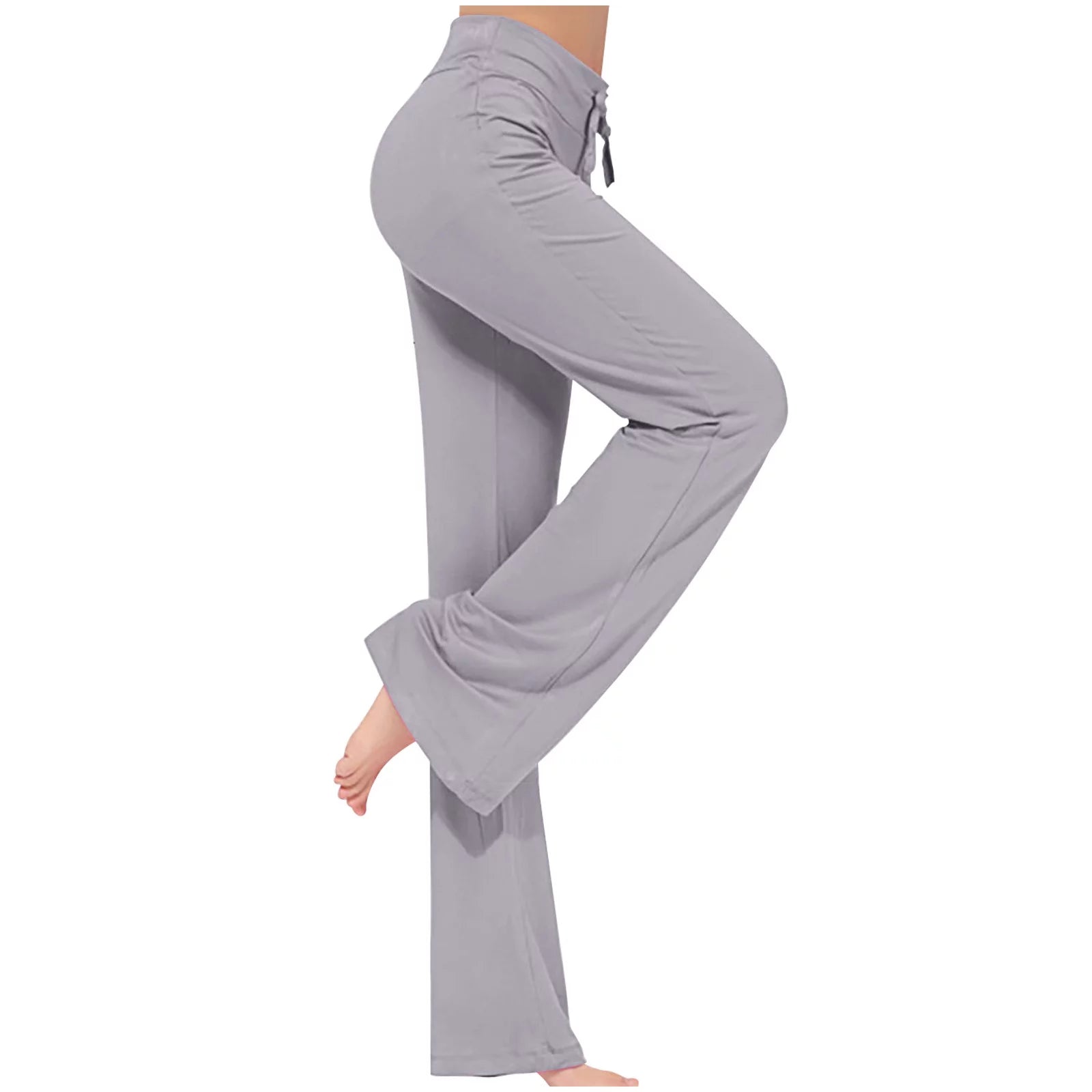 Women'S Casual High Waisted Wide Leg Pants Casual Loose Yoga Pants Comfy Loose Sweatpants White S